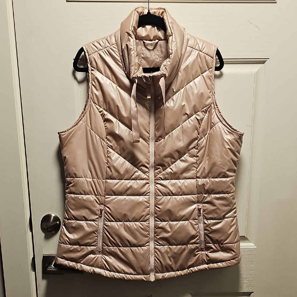 Maurices Quilted Puffer Vest in Light Blush